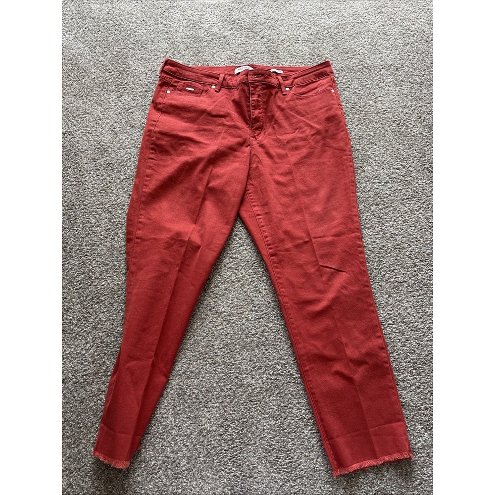 Womens Red Nine West Slim Fit‎ Jeans Size 16